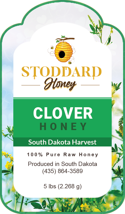 Clover Honey Label Stoddard Honey
